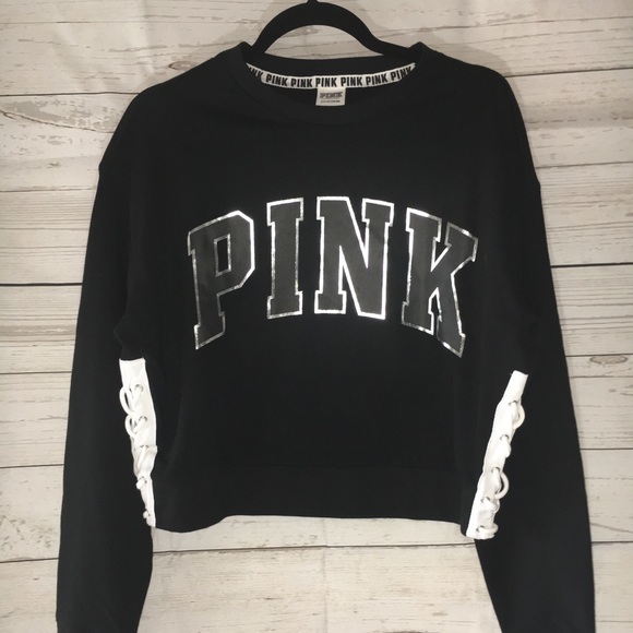 PINK Victoria's Secret Tops - Victoria’s Secret PINK Side Lace Up Pullover